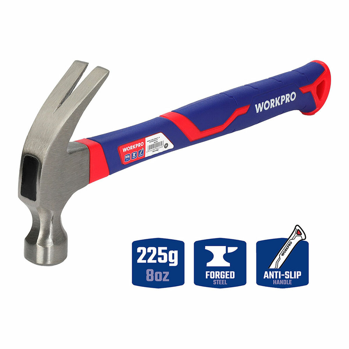 Tømrers hammer Workpro 225 g Tømrerarbejde